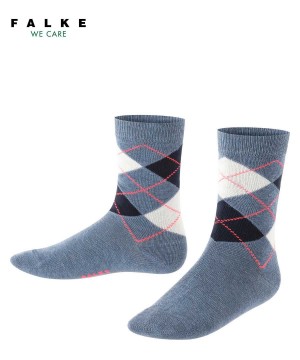 Falke Classic Argyle Socks Lasten Sukat Sininen | 91286UBZO